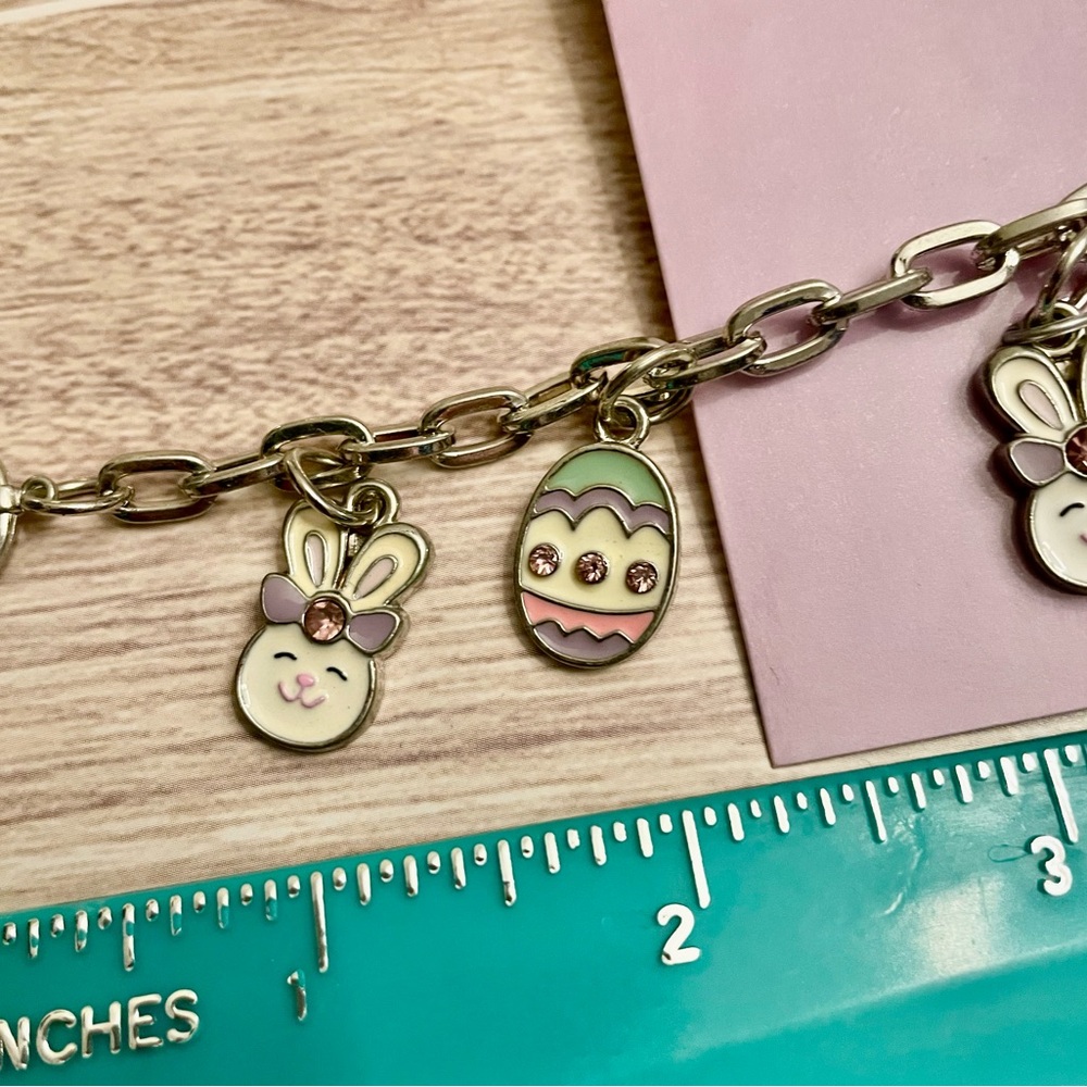 Easter Bunny & Egg Charm Bracelet - Russ Berrie - Picture 6 of 10